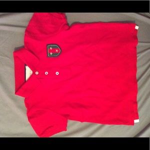 Red Gucci polo shirt